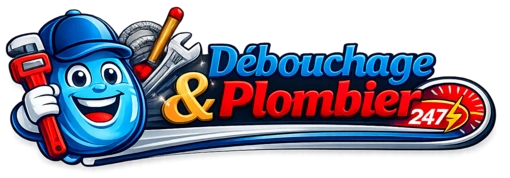 Debouchage Ciney 247 logo plombier urgence - Débouchage canalisation WC éviers intervention rapide 24h/7j Ciney Belgique
